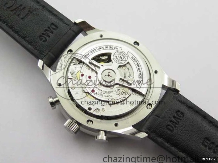 MIROTIME 0520 Elegant Portuguese IW371615 ZF 1:1 Best Edition SS Green Dial on Black Leather Strap A96355 V 7081